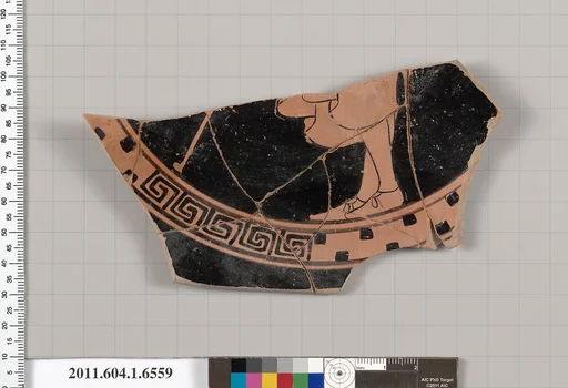 Terracotta fragment of a kylix (drinking cup)