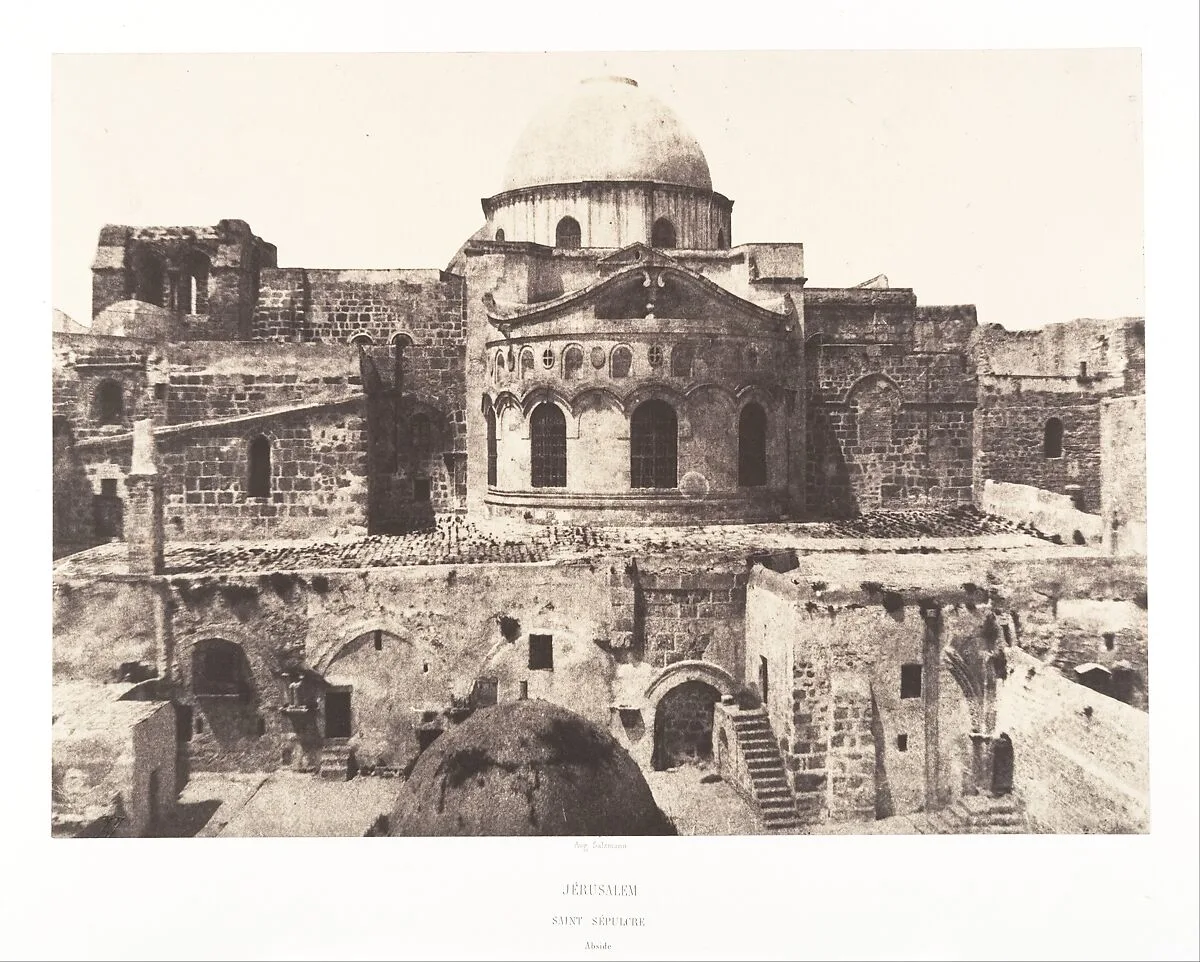 Jérusalem, Saint Sépulcre, abside — Imprimerie photographique de Blanquart-Évrard, à Lille|Auguste Salzmann