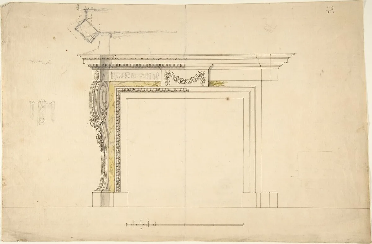 Design for a Chimneypiece — Sir William Chambers