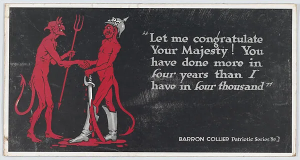 Let me congratulate your majesty! — Louis Raemaekers|Barron Collier