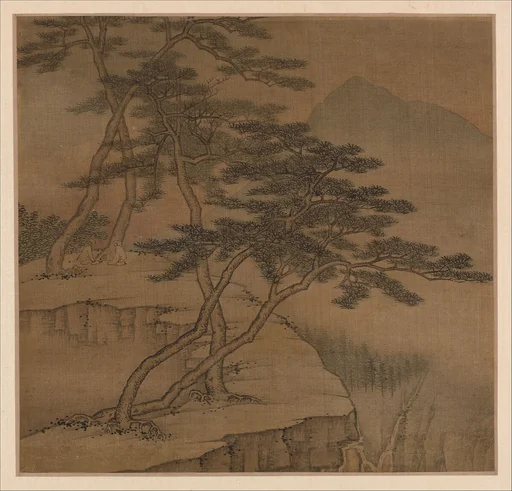 清 高岑 擬古山水圖 冊 絹本|Landscapes in the styles of old masters