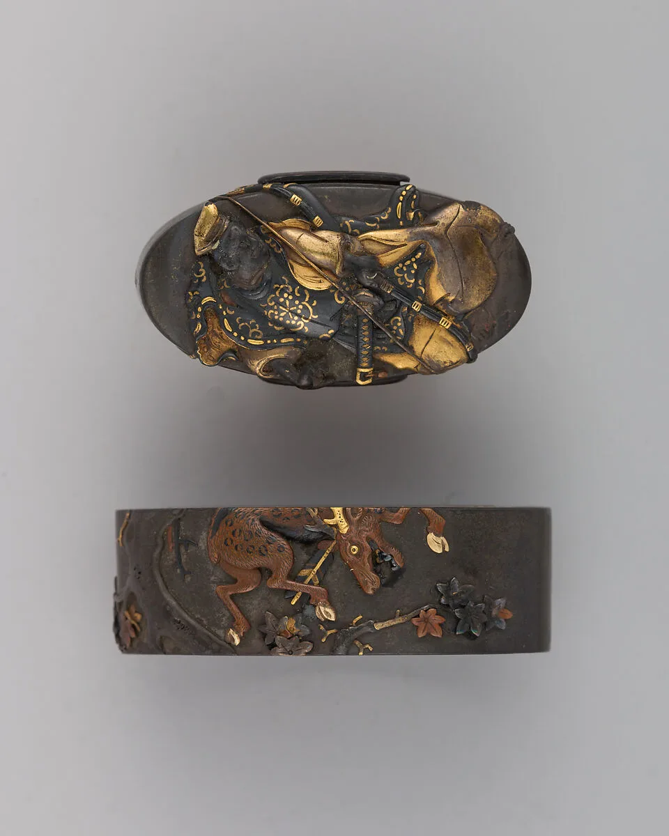 Sword-Hilt Collar and Pommel (Fuchigashira) — Unknown