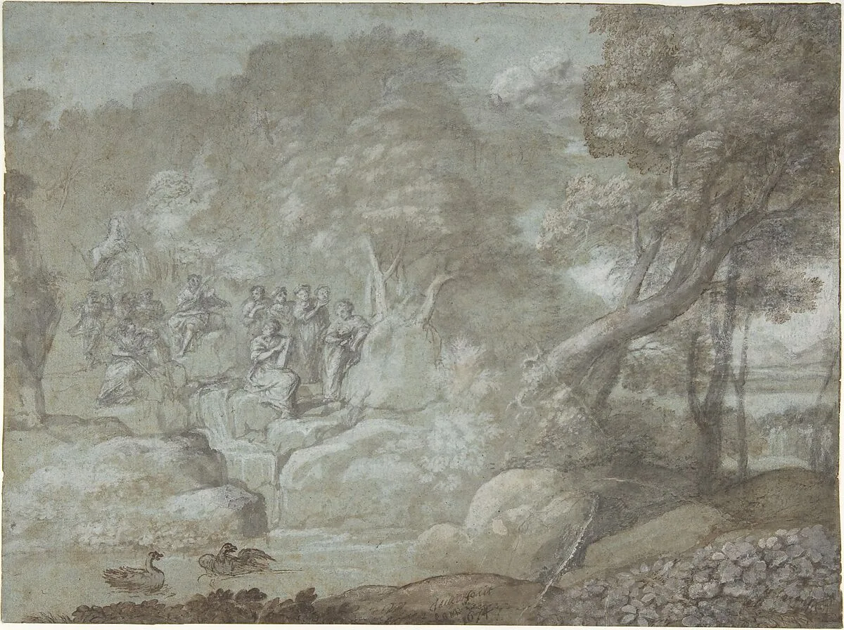 Landscape with Apollo and the Muses — Claude Lorrain (Claude Gellée)