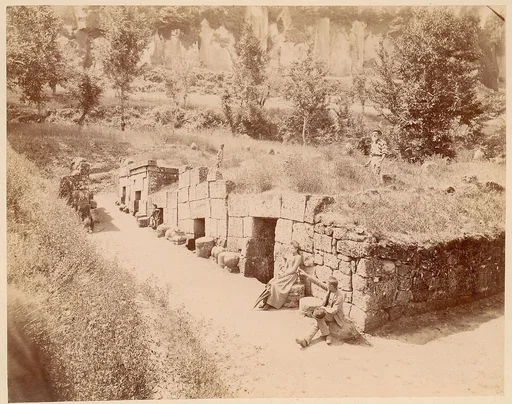 [Travelers By Ancient Monument]