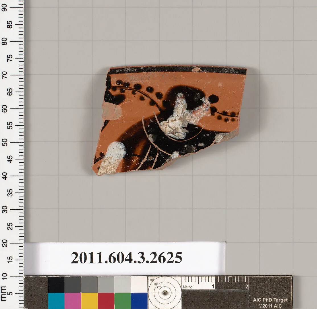 Terracotta rim fragment of a kylix (drinking cup) — Unknown
