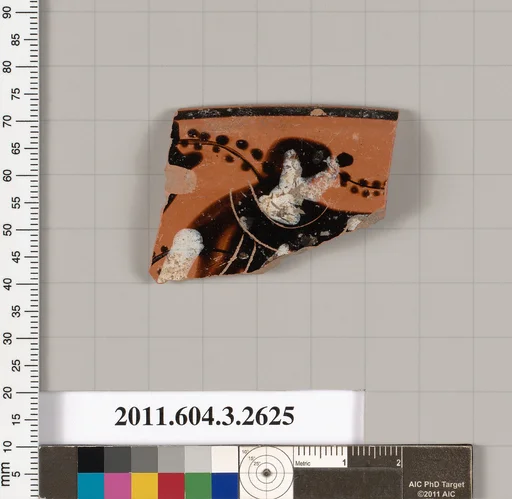 Terracotta rim fragment of a kylix (drinking cup)