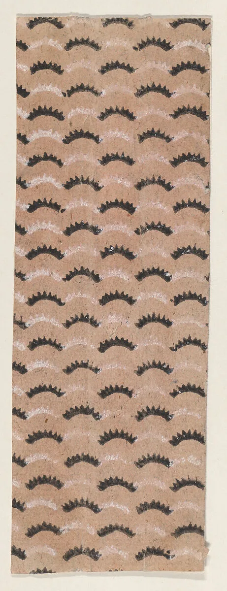 Sheet with overall curved line pattern — Anonymous