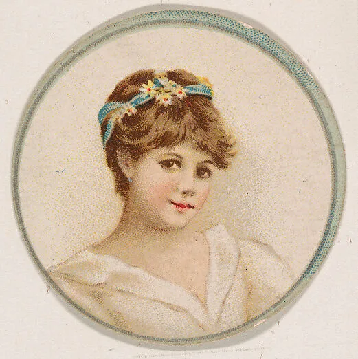 Portrait of woman, from the Novelties series (N228, Type 2) issued by Kinney Bros. — Kinney Brothers Tobacco Company