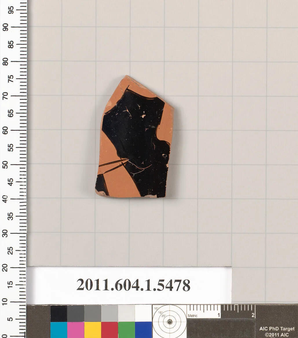 Terracotta fragment of a kylix (drinking cup) — Unknown