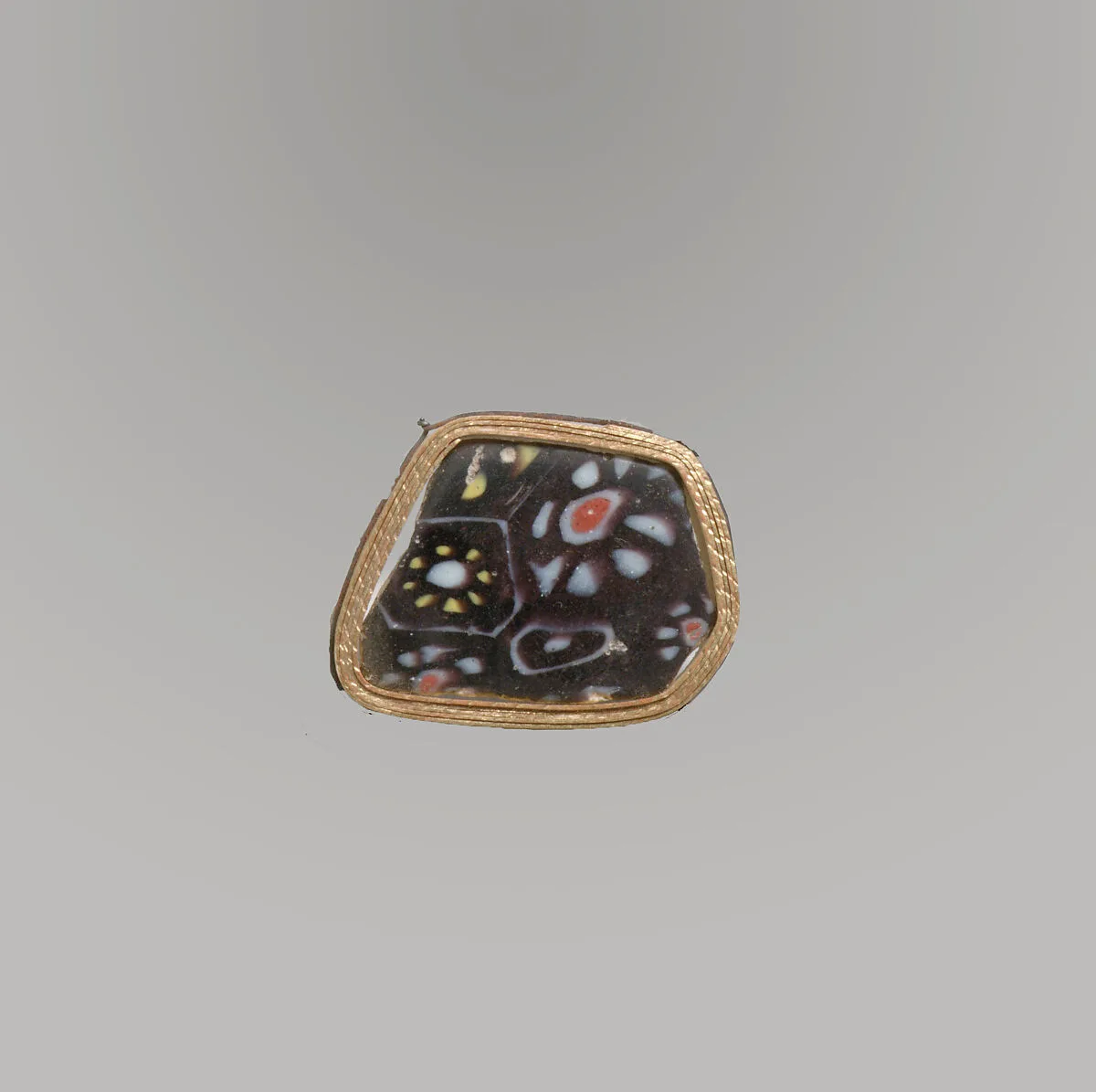 Glass mosaic bowl fragment — Unknown