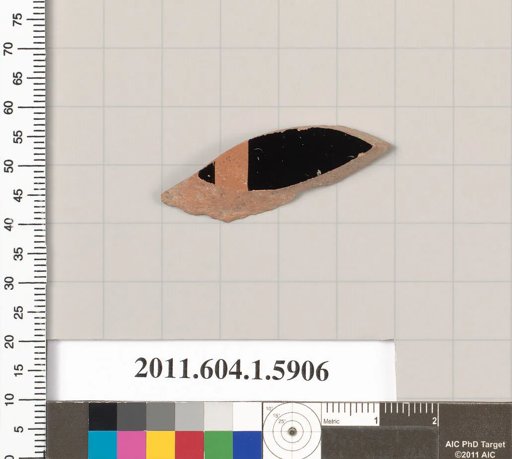 Terracotta fragment of a kylix (drinking cup) — Unknown