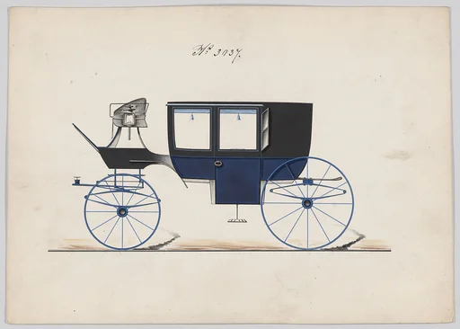 Design for Glass Panel Coach, no. 3037