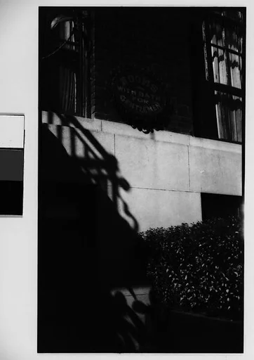 [Sign on Apartment Building Facade: "Rooms with Bath for Gentlemen", New York City]