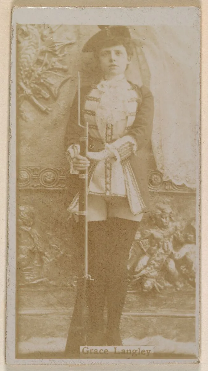 Grace Langley, from the Actresses series (N245) issued by Kinney Brothers to promote Sweet Caporal Cigarettes — Kinney Brothers Tobacco Company