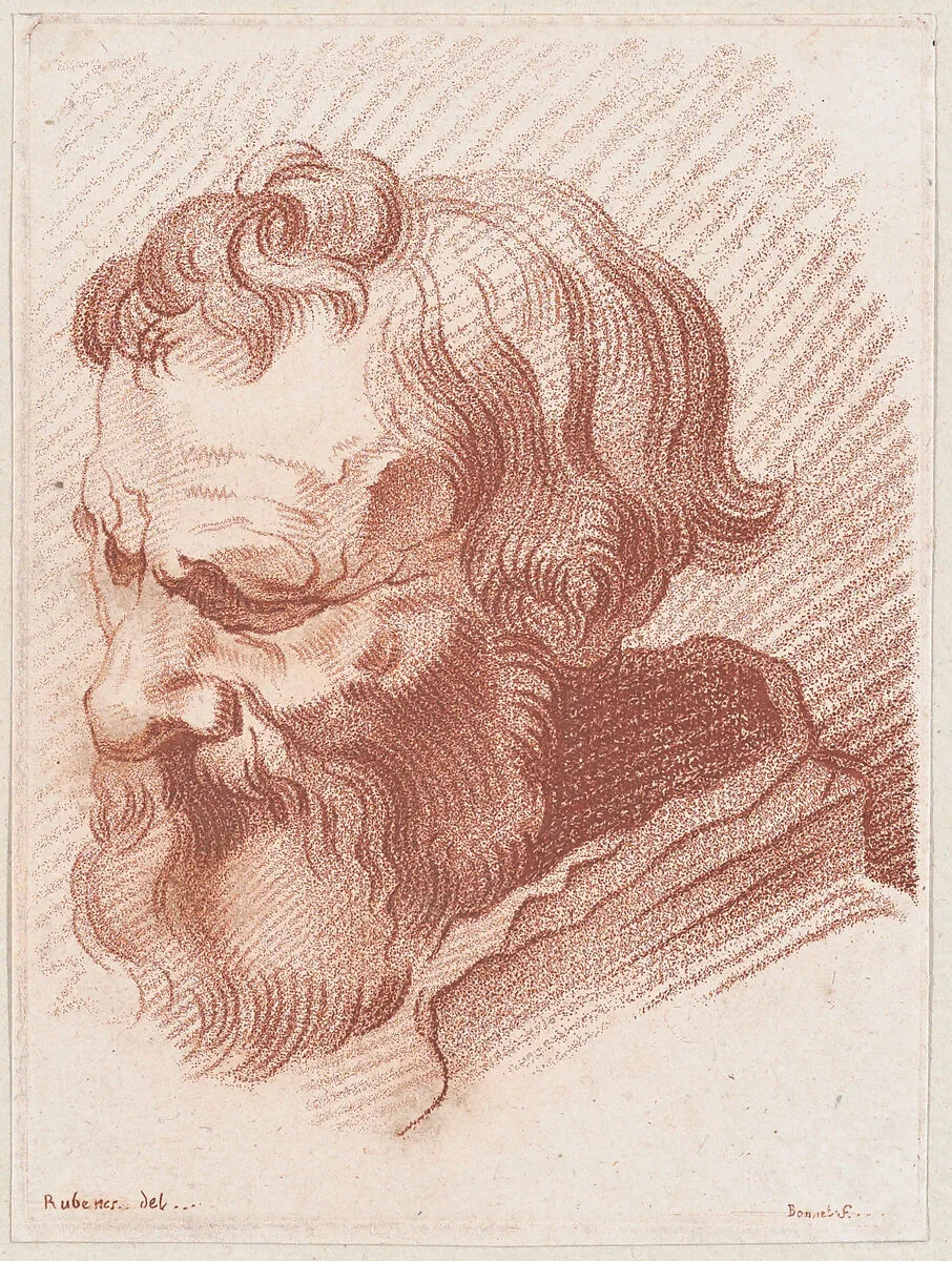 Head of a man with a beard — Louis Marin Bonnet|Peter Paul Rubens