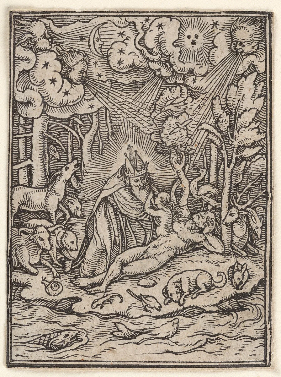 Creation of Eve, from The Dance of Death — Hans Holbein the Younger|Hans Lützelburger