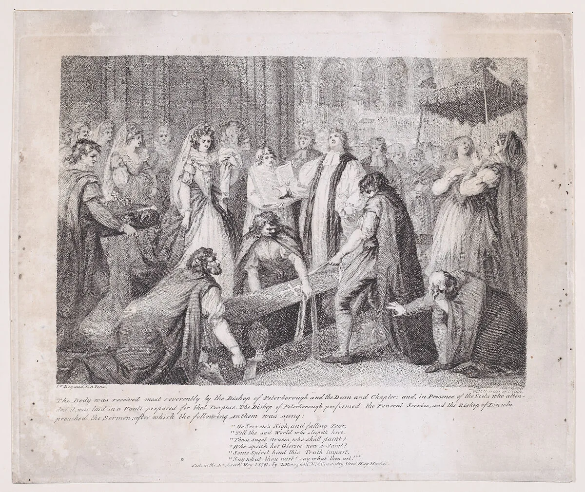 The Internment of Mary, Queen of Scots — Mary, Queen of Scots|John Francis Rigaud|William Nelson Gardiner|Tebaldo Monzani