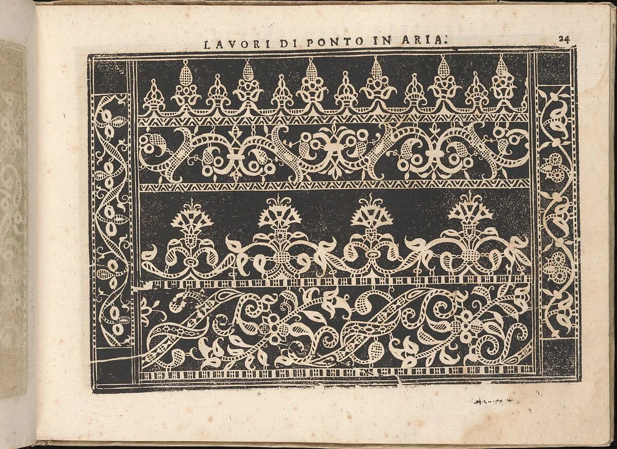 Fiore D'Ogni Virtu Per le Nobili Et Honeste Matrone, page 24 (recto) — Isabella Catanea Parasole|Antonio Fachetti