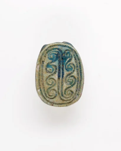 Scarab Decorated with Scrolls