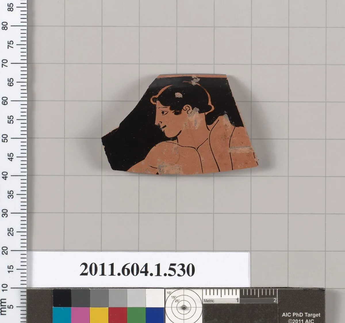 Terracotta rim fragment of a kylix (drinking cup) — Unknown