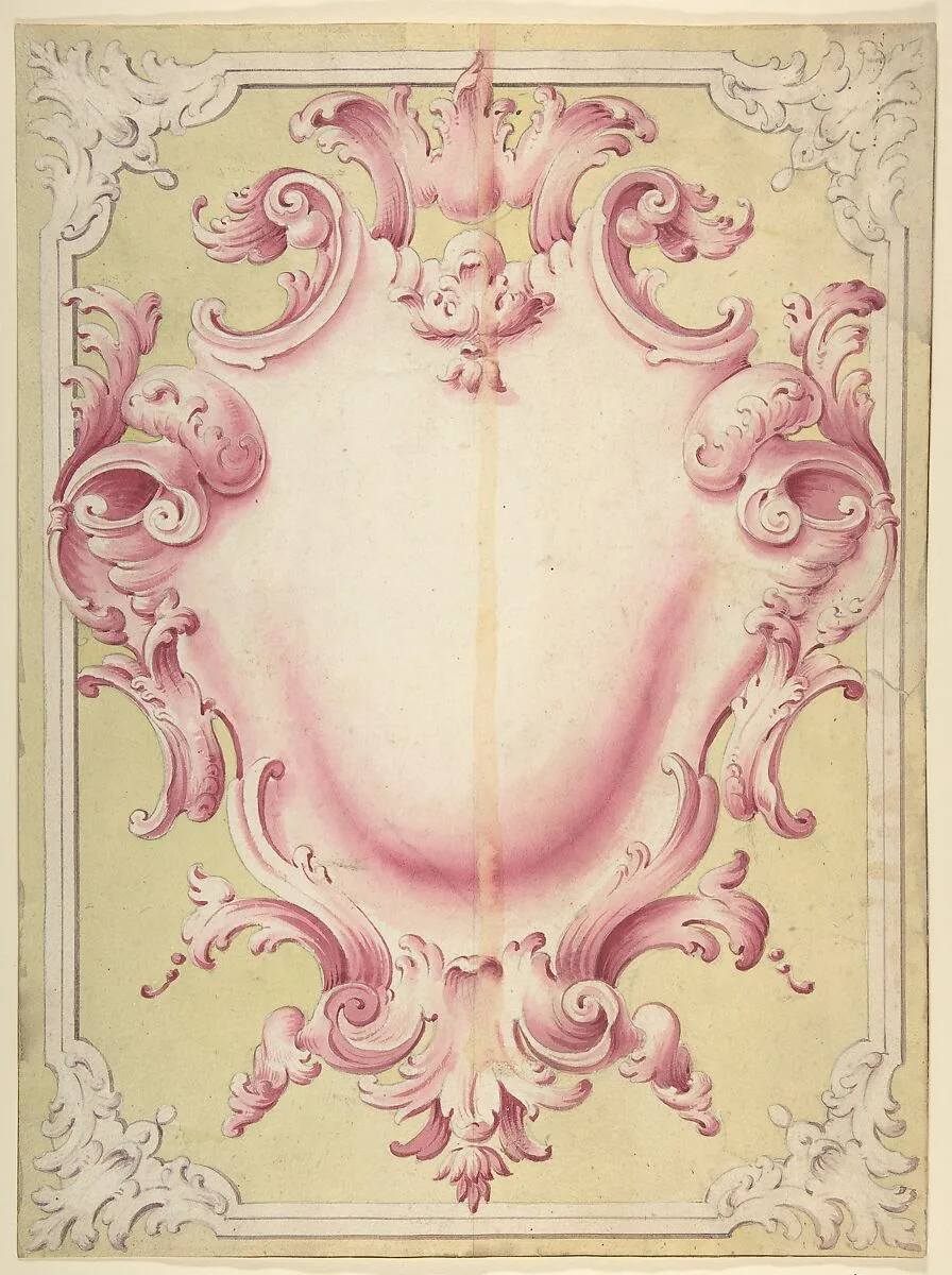 Design for a Cartouche — Giovanni Larciani ("Master of the Kress Landscapes")
