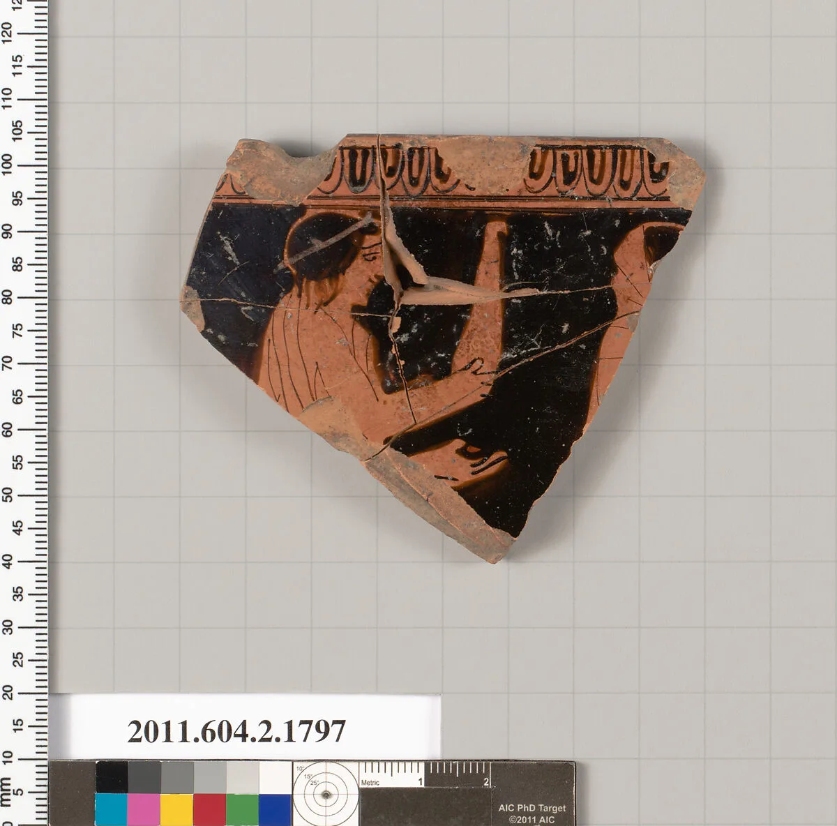 Terracotta rim fragment of a skyphos (deep drinking cup) — Unknown