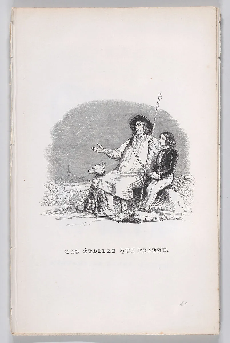"Shooting Stars" from The Complete Works of Béranger — Fournier & Perrotin|J. J. Grandville|Pierre Jean de Béranger