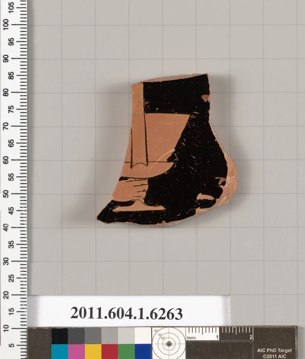 Terracotta fragment of a kylix (drinking cup) — Unknown