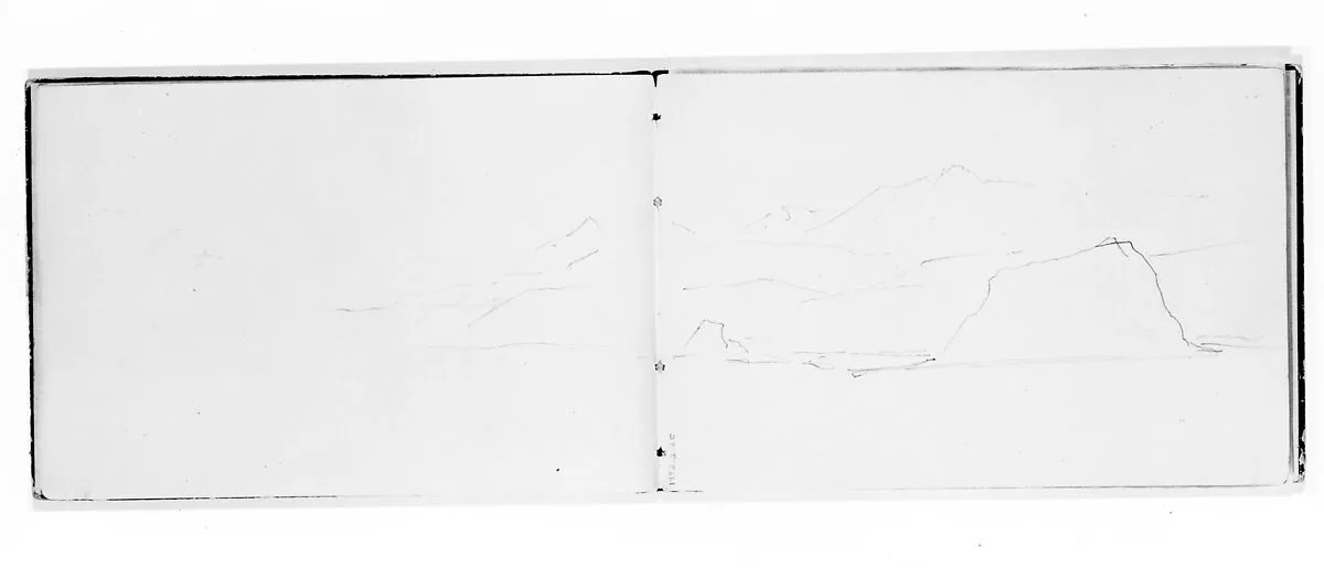 Rocky Landscape (Cape Flattery) (from Sketchbook X) — William Trost Richards