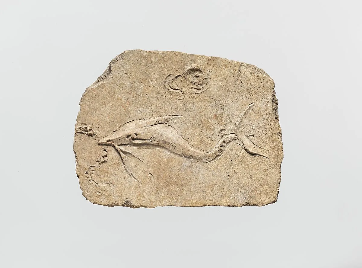 Stucco mural relief fragment — Unknown