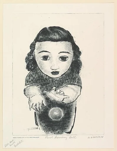 Girl Bouncing Ball
