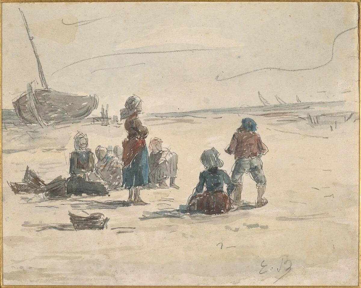 Fishermen's Wives — Eugène Boudin