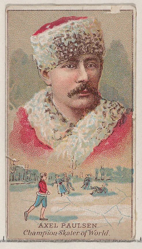 Axel Paulsen, Champion Skater of the World, from the Champions of Games and Sports series (N184, Type 2) issued by W.S. Kimball & Co. — W.S. Kimball & Co.