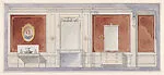 The Breakers: Fireplace Wall Elevation, with Washstand and Bureau — Ogden Codman, Jr.|Ogden Codman, Jr.