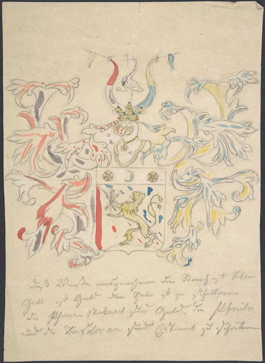 Design for coat of arms — Anonymous, 18th century