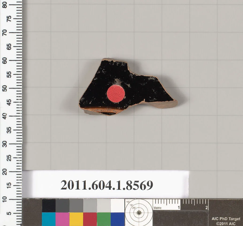 Terracotta fragment of a stemless kylix (drinking cup) — Unknown