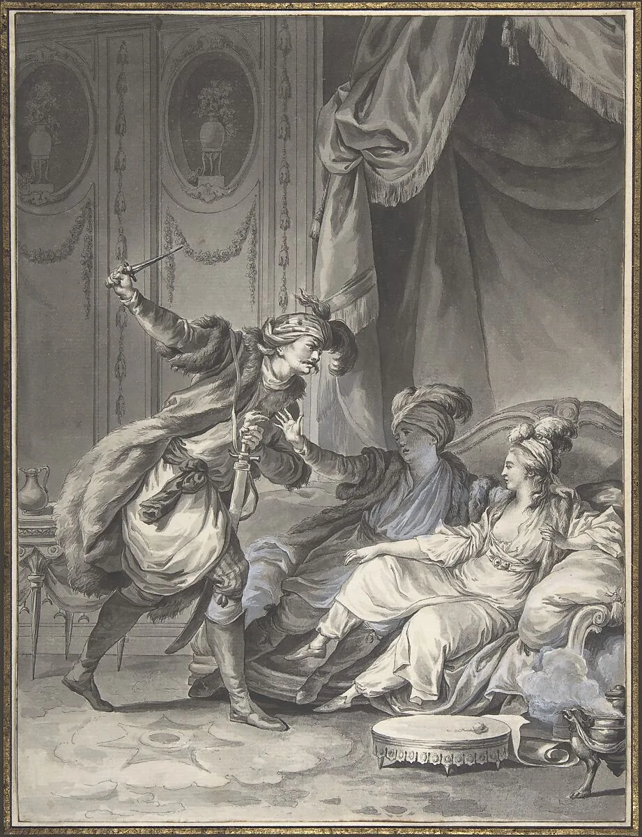 Comme ils en étaient là, arrive l'oncle — Jean Michel Moreau the Younger
