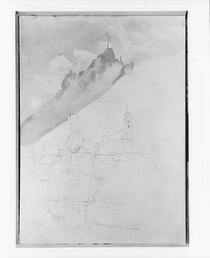 Alpine Village (from Switzerland 1870 Sketchbook)