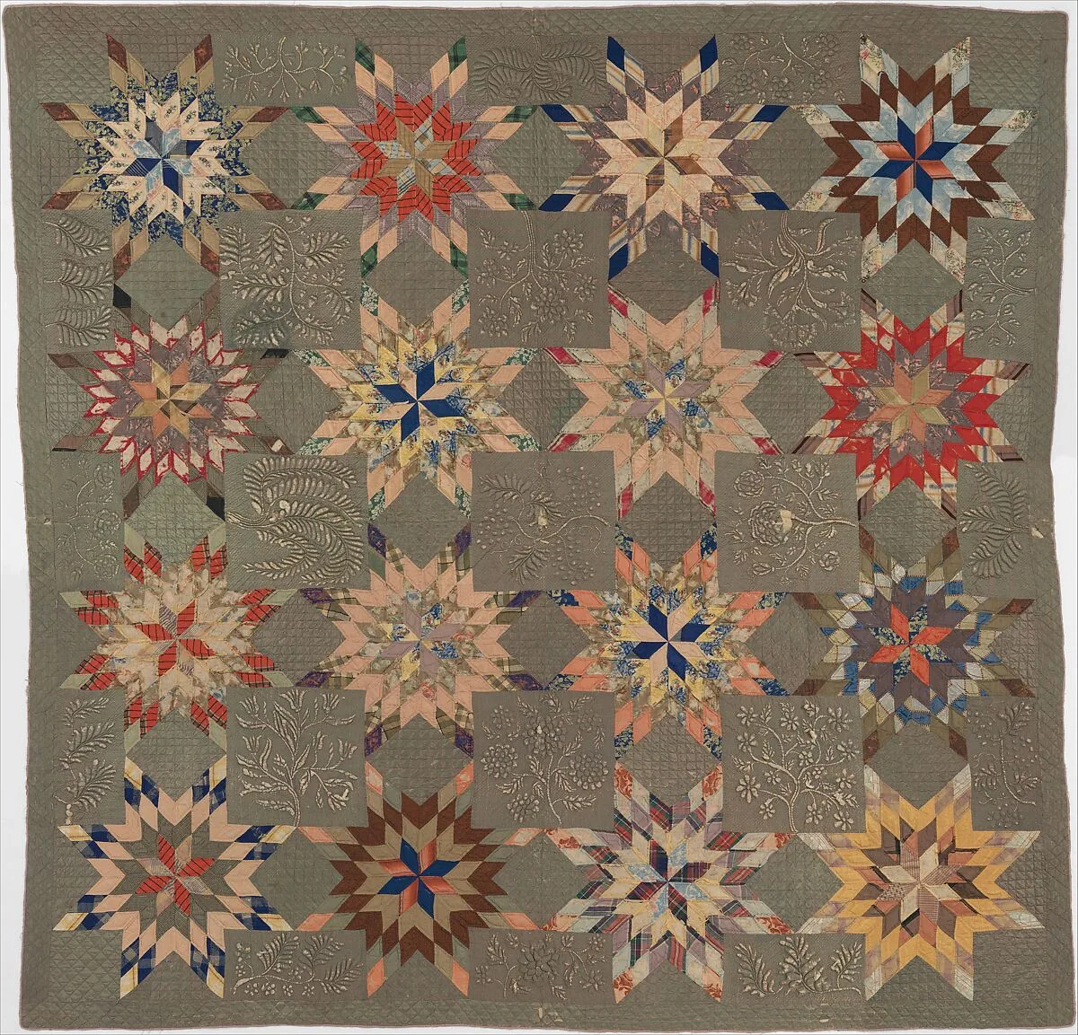Quilt, Star of Bethlehem pattern variation — Ellen Morton Littlejohn|Margaret Morton Bibb