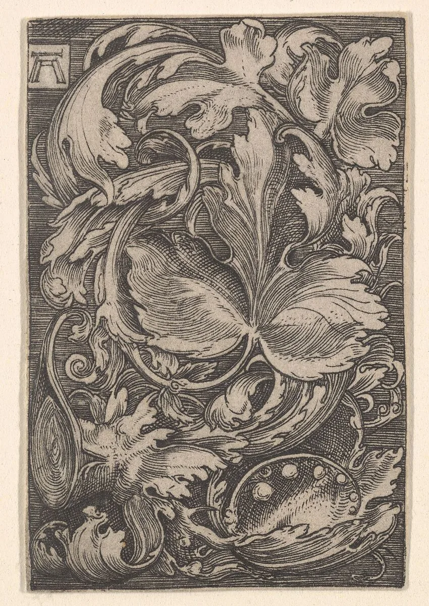 Copy of Leaf Ornament with Lilies of the Valley — Albrecht Altdorfer