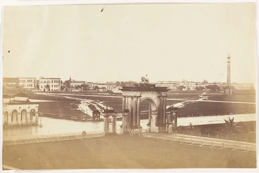 [The Maidan from Government House During the Rains]