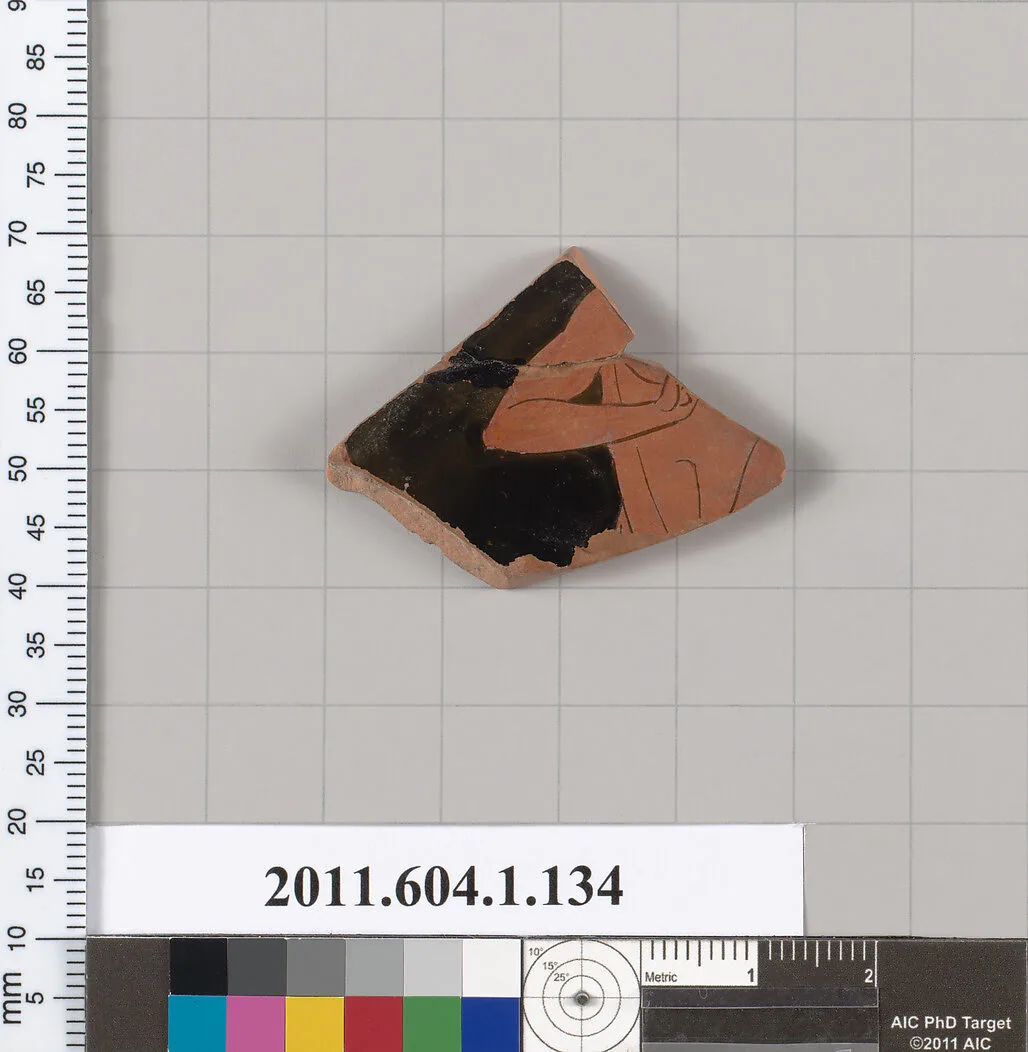 Terracotta fragment of a kylix (drinking cup) — Unknown