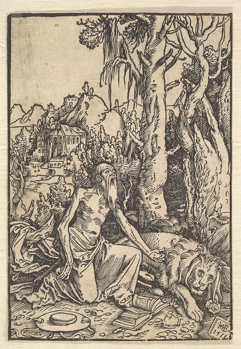 St. Jerome in the Desert — Hans Baldung (called Hans Baldung Grien)