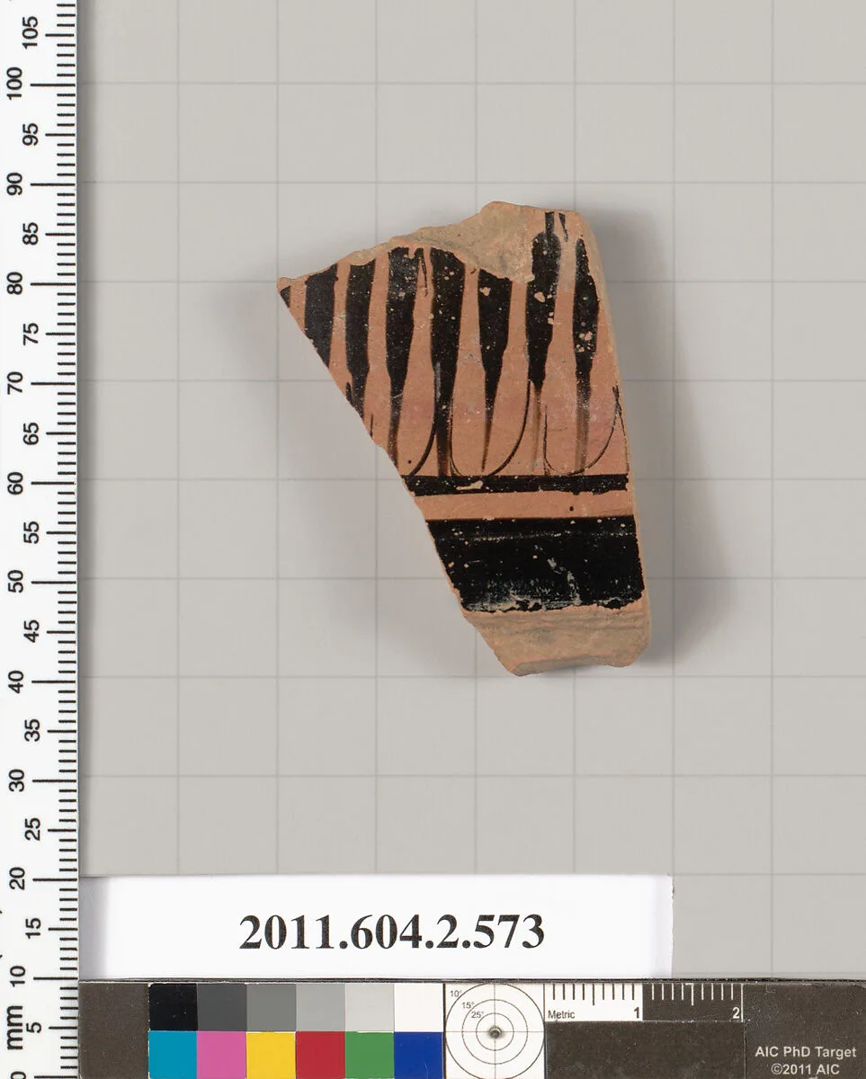 Terracotta fragment of a column-krater (bowl for mixing wine and water) — Unknown