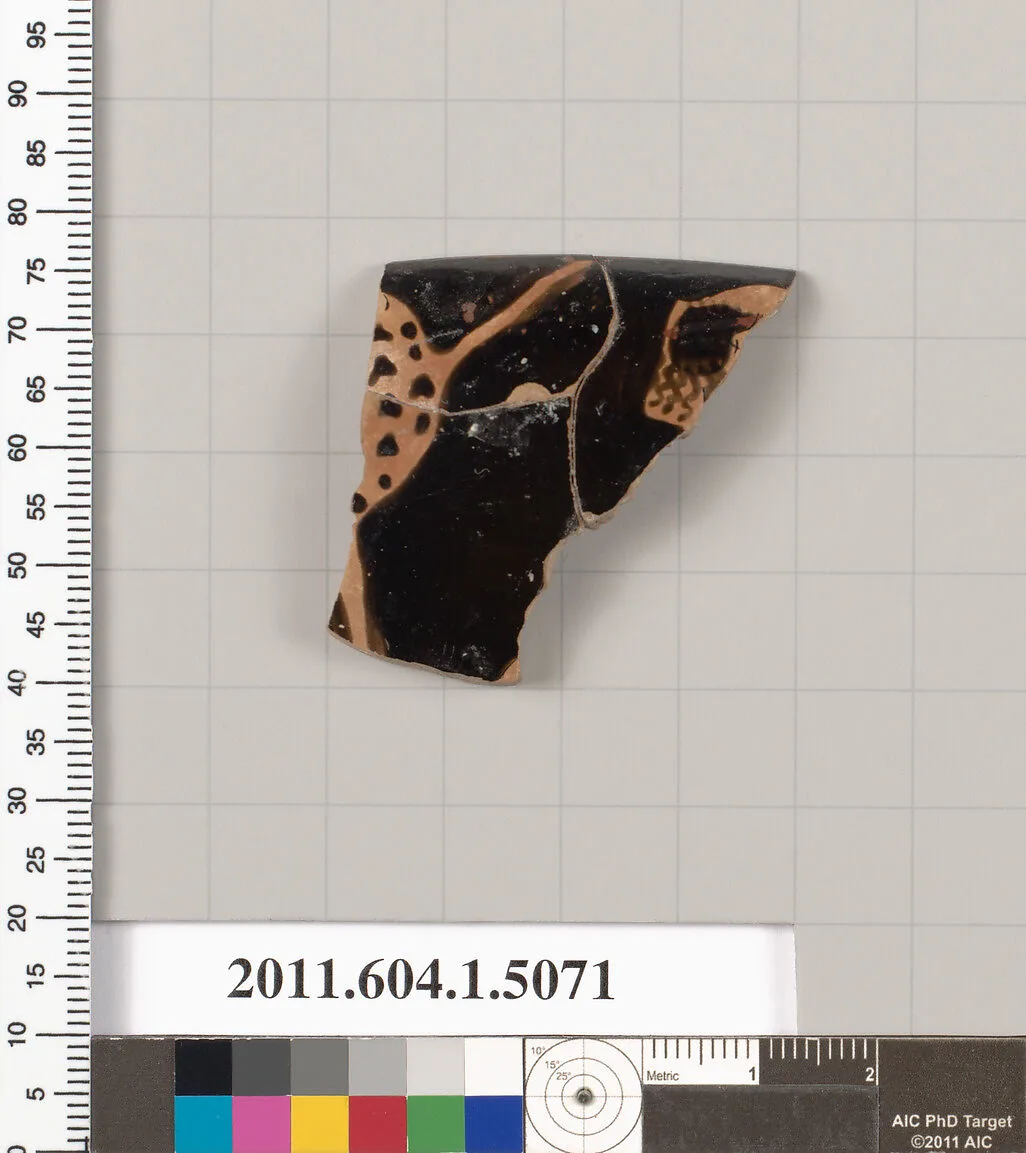 Terracotta rim fragment of a kylix (drinking cup) — Unknown