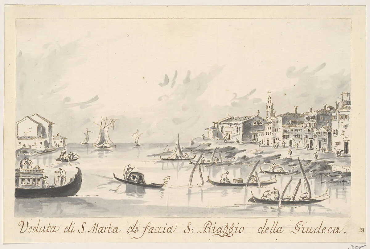 The Punta di Santa Marta, Opposite the Giudecca — Giacomo Guardi