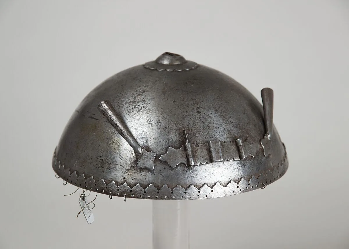 Helmet (Top) and Arm Guards (Dastana) — Unknown