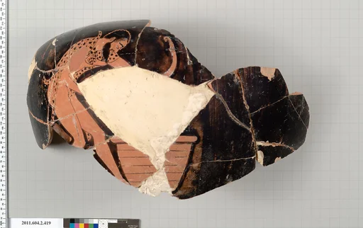 Terracotta fragment of a column-krater (bowl for mixing wine and water)