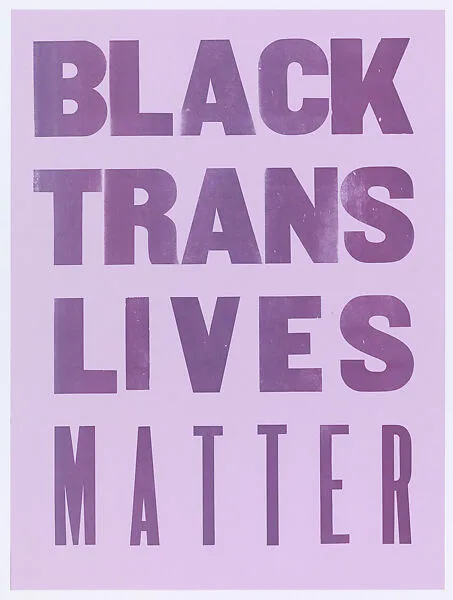Black Trans Lives Matter — Elizabeth Castaldo|Center for Book Arts|Elizabeth Castaldo