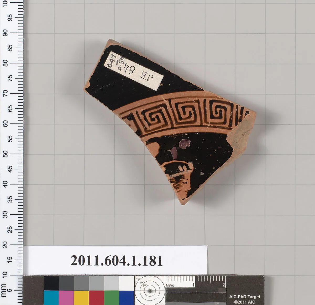 Terracotta fragment of a kylix (drinking cup) — Unknown